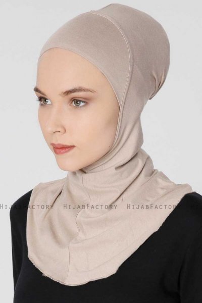Filiz Ljus Taupe XL Ninja Hijab Underslöja Ecardin 200710a