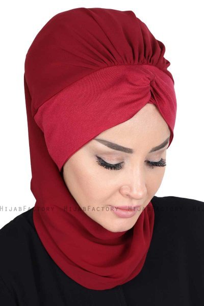Gill - Hijab Práctico Burdeos & Burdeos