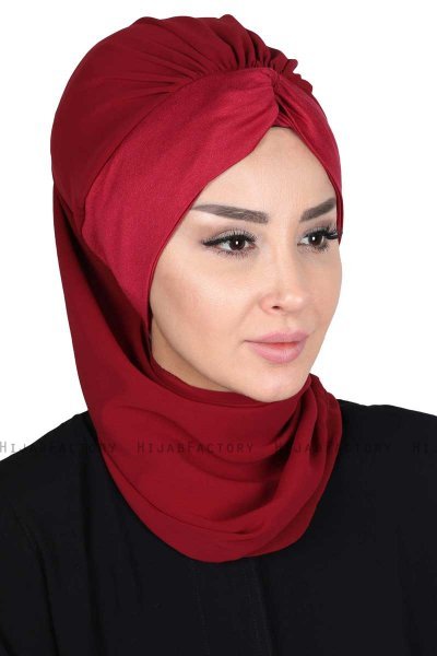 Gill - Hijab Práctico Burdeos & Burdeos