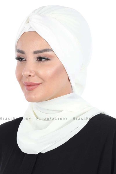 Gill - Hijab Práctico Crema & Crema