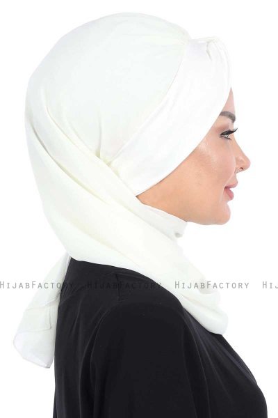 Gill - Hijab Práctico Crema & Crema