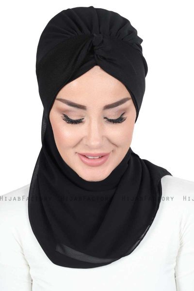 Gill - Hijab Práctico Negro & Negro