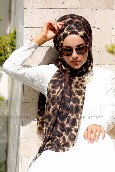 Gizala - Hijab Estampado Leopardo - Sal Evi