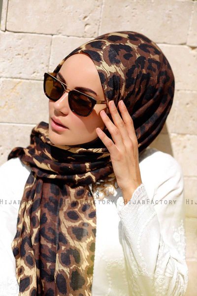 Gizala - Hijab Estampado Leopardo - Sal Evi