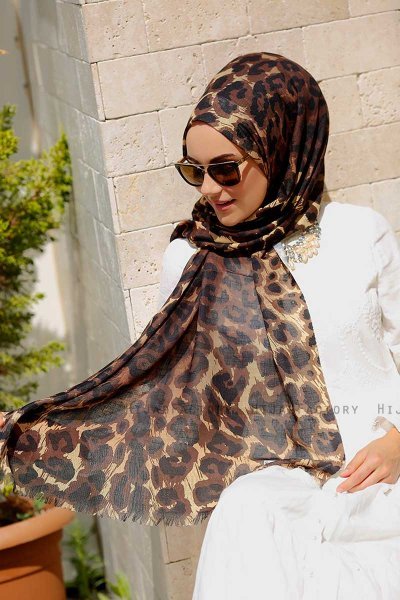 Gizala - Hijab Estampado Leopardo - Sal Evi