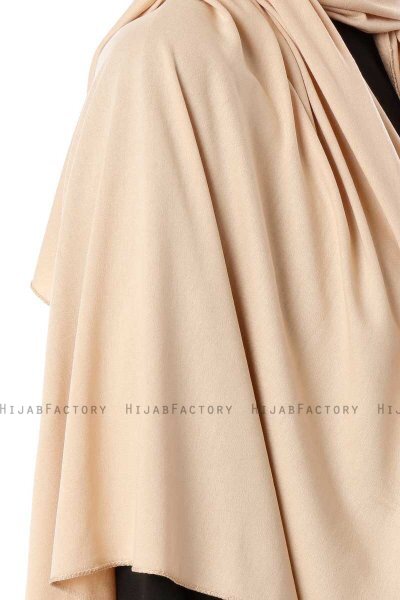 Hande - Hijab De Algodón Beige - Gülsoy