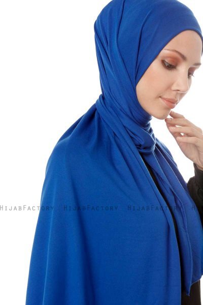 Hande - Hijab De Algodón Azul - Gülsoy