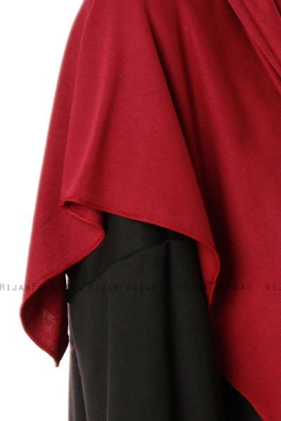 Hande - Hijab De Algodón Burdeos - Gülsoy