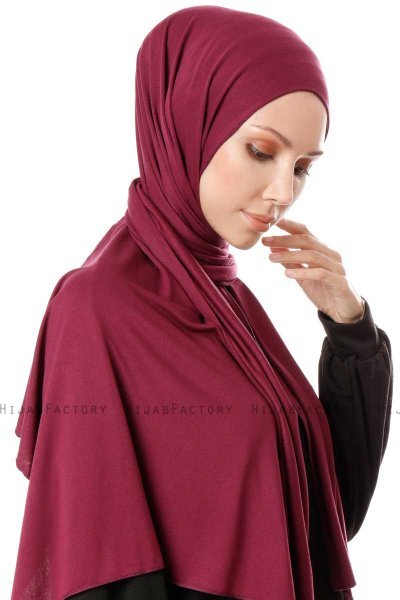 Hande - Hijab De Algodón Cherry - Gülsoy
