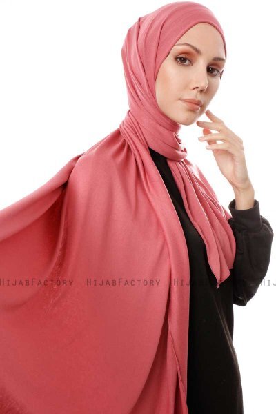 Hande - Hijab De Algodón Rosa De Antaño - Gülsoy