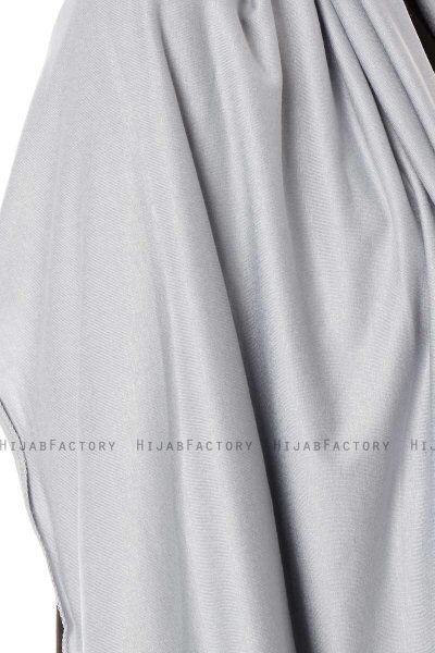 Hande - Hijab De Algodón Gris - Gülsoy