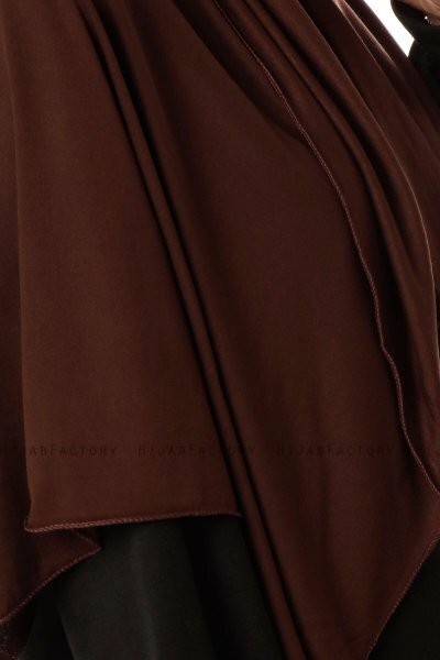 Hande - Hijab De Algodón Marron Oscuro - Gülsoy