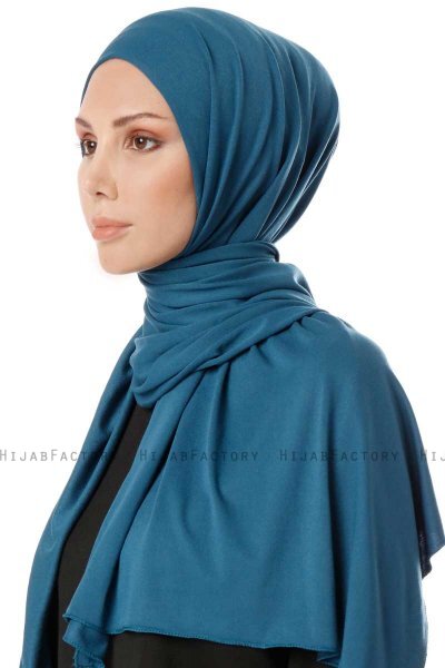 Hande - Hijab De Algodón Petrol Azul - Gülsoy