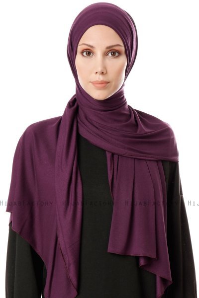 Hande - Hijab De Algodón Ciruelas - Gülsoy