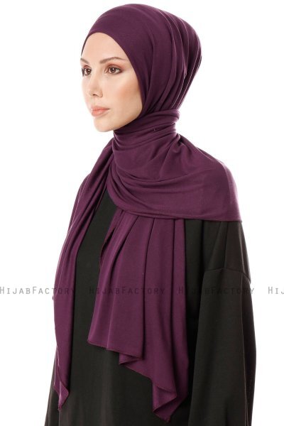 Hande - Hijab De Algodón Ciruelas - Gülsoy