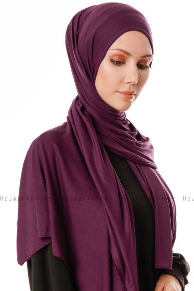 Hande - Hijab De Algodón Ciruelas - Gülsoy