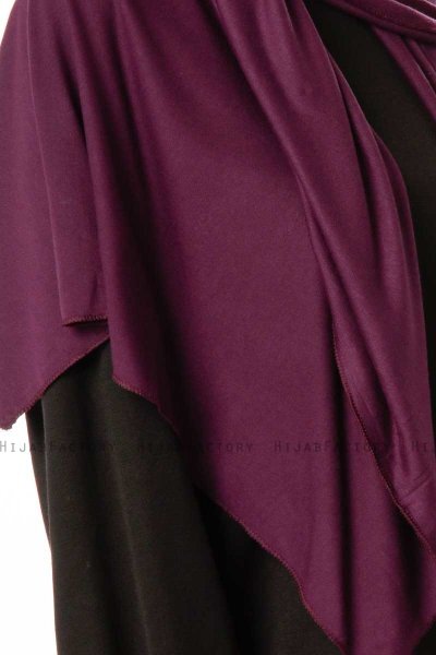 Hande - Hijab De Algodón Ciruelas - Gülsoy