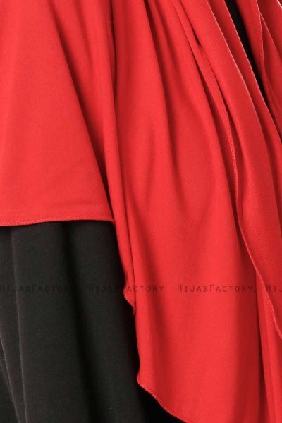 Hande - Hijab De Algodón Rojo - Gülsoy