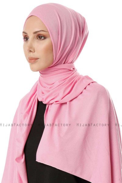 Hande - Hijab De Algodón Rosado - Gülsoy