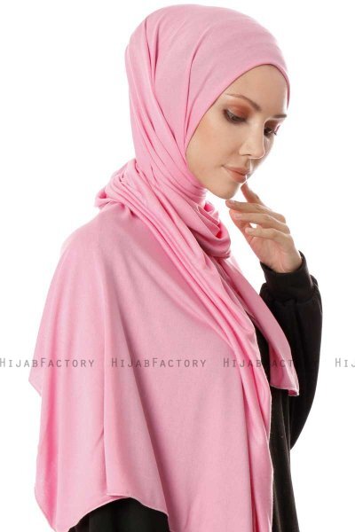 Hande - Hijab De Algodón Rosado - Gülsoy