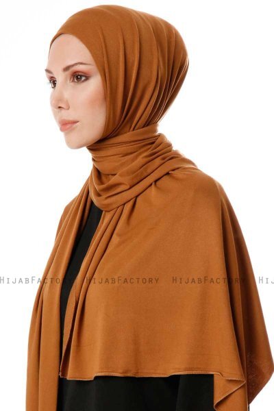 Hande - Hijab De Algodón Mostaza - Gülsoy