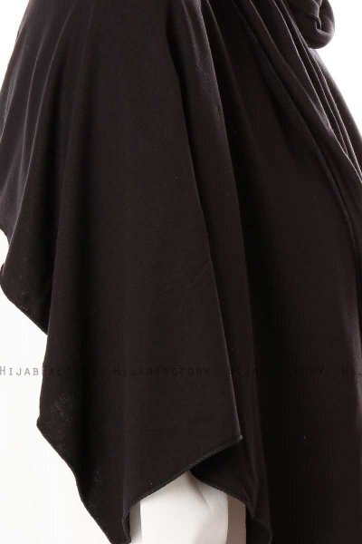 Hande - Hijab De Algodón Negro - Gülsoy