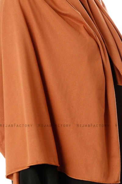 Hande - Hijab De Algodón Terracotta - Gülsoy