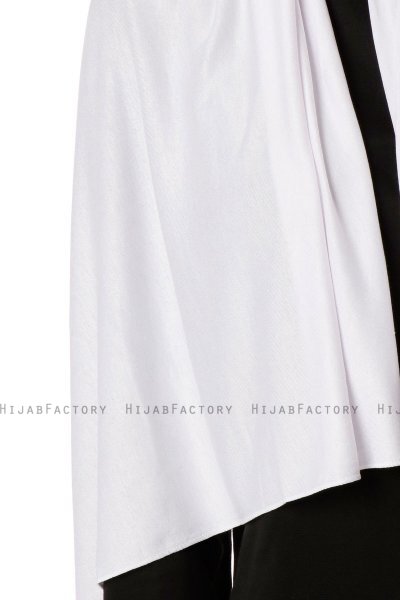 Hande - Hijab De Algodón Blanco - Gülsoy