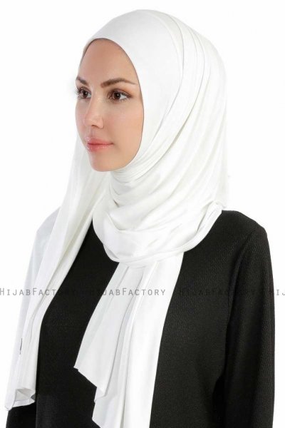 Hanfendy Creme Praktisk One Piece Hijab Sjal 201705-2