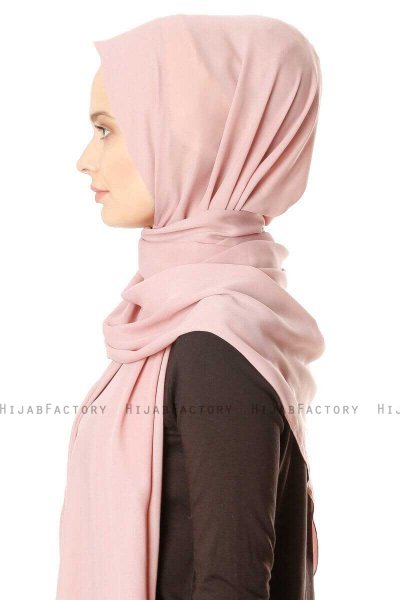 Hazal - Hijab Crepe Rosa De Antaño - Ecardin