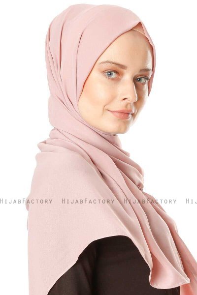 Hazal - Hijab Crepe Rosa De Antaño - Ecardin