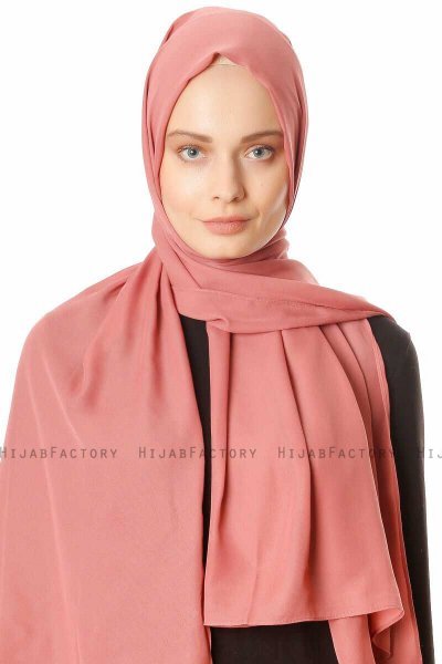 Hazal - Hijab Crepe Ladrillo - Ecardin