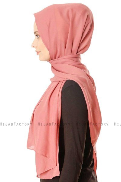 Hazal - Hijab Crepe Ladrillo - Ecardin