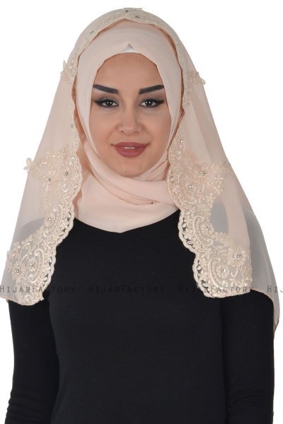 Helena - Hijab Práctico Beige - Ayse Turban