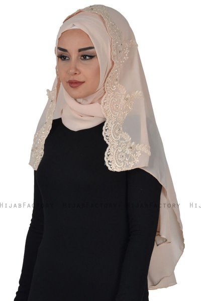 Helena - Hijab Práctico Beige - Ayse Turban