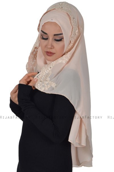 Helena - Hijab Práctico Beige - Ayse Turban
