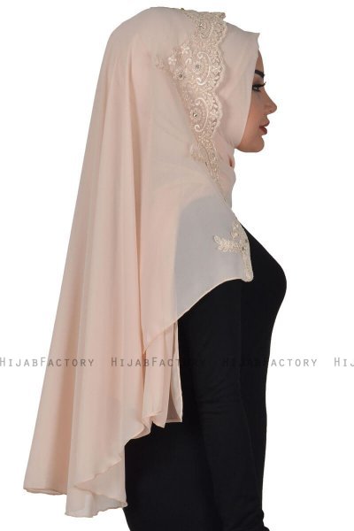 Helena - Hijab Práctico Beige - Ayse Turban