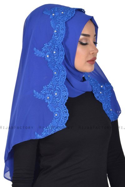 Helena - Hijab Práctico Azul - Ayse Turban