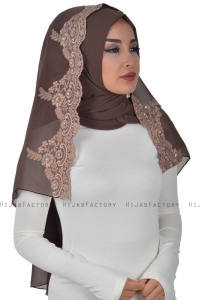 Helena - Hijab Práctico Marrón - Ayse Turban