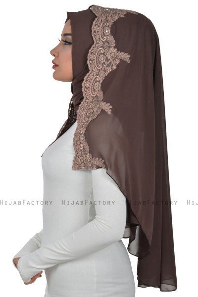 Helena - Hijab Práctico Marrón - Ayse Turban