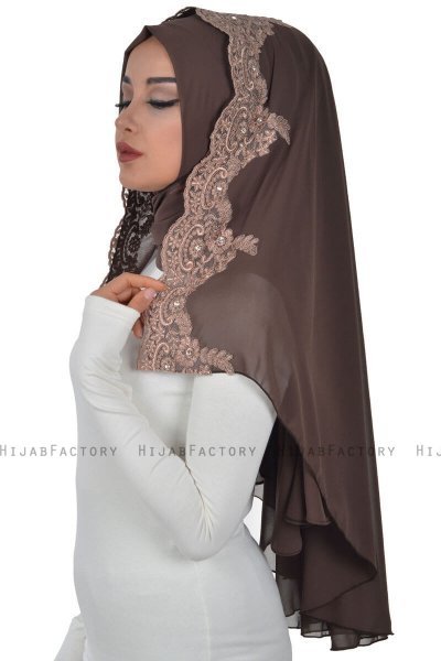 Helena - Hijab Práctico Marrón - Ayse Turban