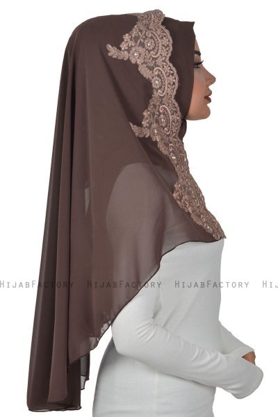 Helena - Hijab Práctico Marrón - Ayse Turban