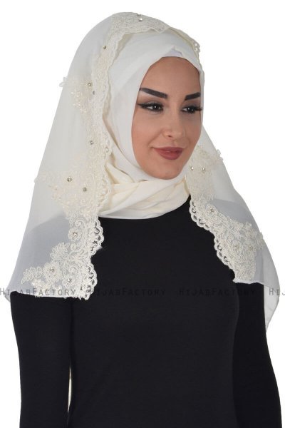 Helena - Hijab Práctico Crema - Ayse Turban