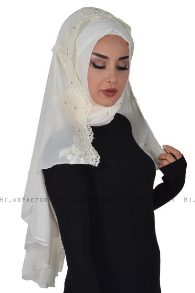 Helena - Hijab Práctico Crema - Ayse Turban