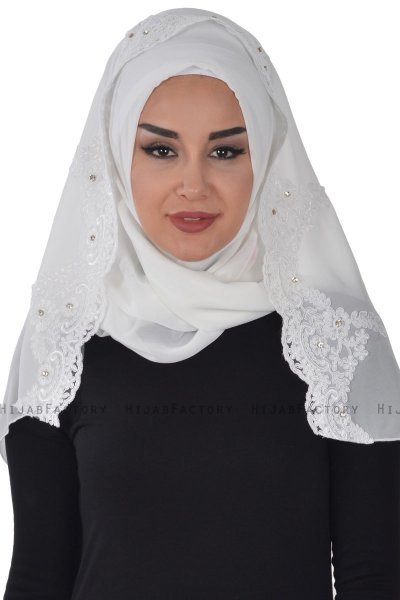 Helena - Hijab Práctico Blanquecino - Ayse Turban