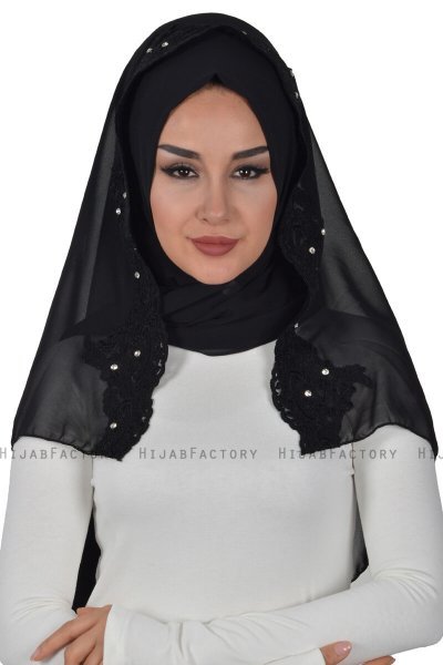 Helena - Hijab Práctico Negro - Ayse Turban