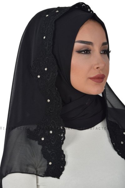 Helena - Hijab Práctico Negro - Ayse Turban