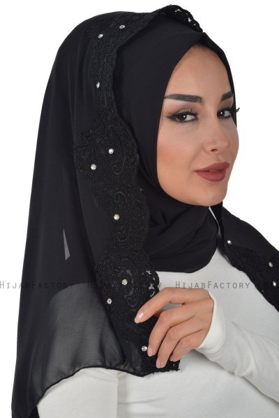 Helena - Hijab Práctico Negro - Ayse Turban