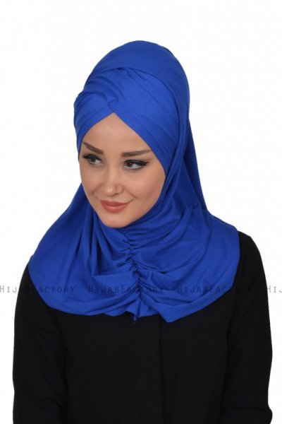 Hilda - Hijab De Algodón Azul