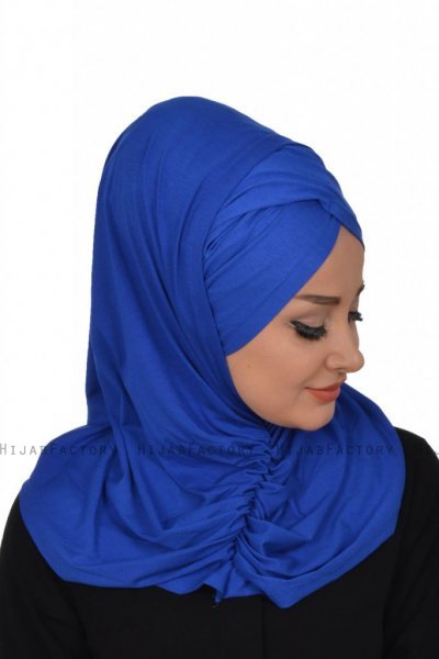 Hilda - Hijab De Algodón Azul
